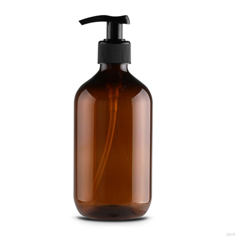 Chai nhựa tròn rỗng đựng dầu gội/sữa tắm có thể đổ đầy dung tích 500ml