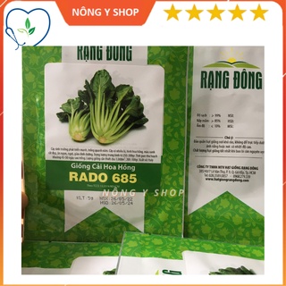 Gói 5g- Túi zip ~100 hạt Cải hoa hồng Rạng Đông - Rado 685