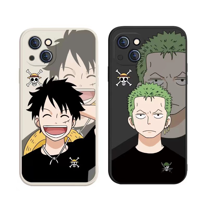 OPPO A78 A96 A76 A74 A95 A54 A16 A3S A12E A15 A15S A53 A33 A7 A5S A12 A11K A5 A9 2020 A1K A52 A72 A92 A91 A93 A94 F11 F9 F15 A31 Reno 8T 3 7z 7 6 5 5f 4f Reno7 reno5 reno4 Z F 4G 5G Cartoon ONE PIECE Luffy Zoro Silicon Soft Case Full Back Cover MDD 09