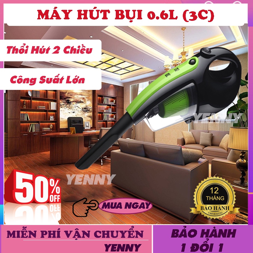 Máy Hút Bụi Gia Đình cầm tay, Máy Hút Thổi Bụi 2 chiều Siêu Sạch Không Gây Tiếng Ồn - làm sạch các ngóc ngách