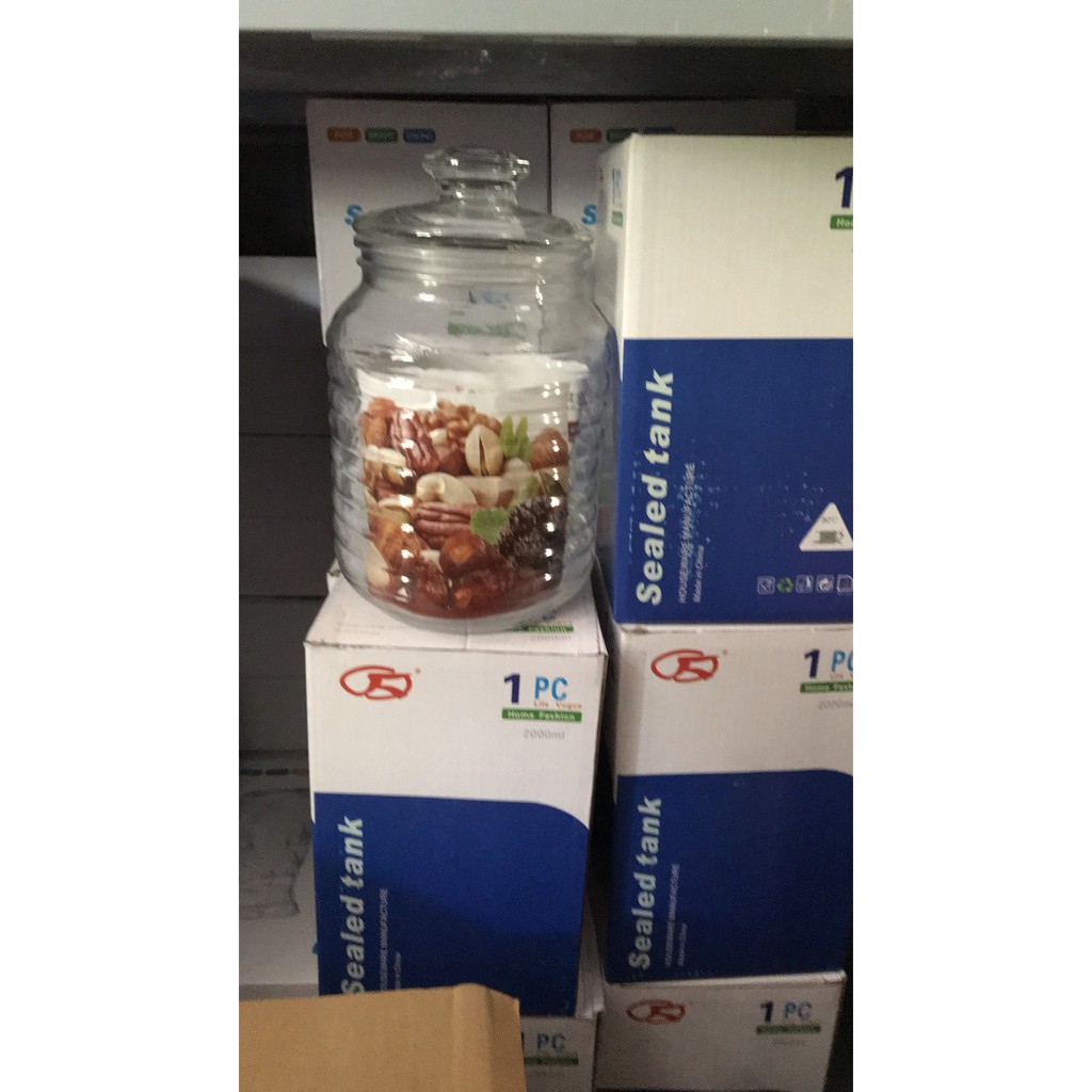 Hủ Thủy Tinh 2 lit ❤️𝑭𝑹𝑬𝑬𝑺𝑯𝑰𝑷❤️ Hủ Thủy Tinh Đựng Thực Phẩm - Ngâm Rượu