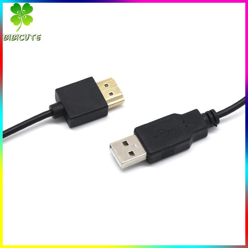 [Fast delivery]HDMI-compatible Male To Female Connector USB 2.0 Charger Cable Spliter Ad Ter