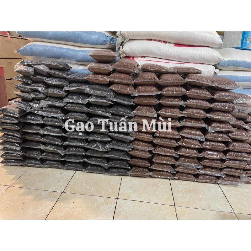 [Mã GROSALE55 giảm 8% đơn 500K] Gạo Lứt Đen Điện Biên (Dẻo cơm 1 Ký Hút Chân Không )