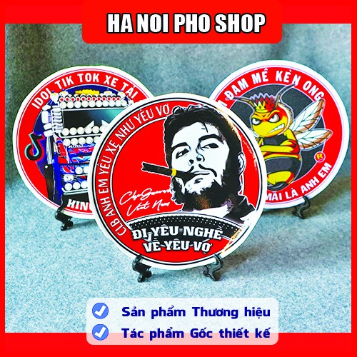 03 Tem HINO Thái - Đi Yêu Nghề, TikTok Xe Tải phản quang chống nước - HNP Studio Shop