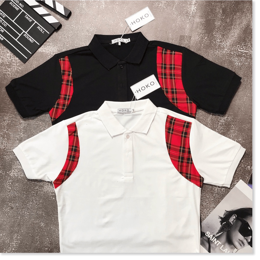 Áo thun nam cổ trụ phối VIỀN ĐỎ ĐEN SIÊU ĐẸP , FORM CHUẨN CHO CÁC ANH EM THỜI TRANG LANA FASHION