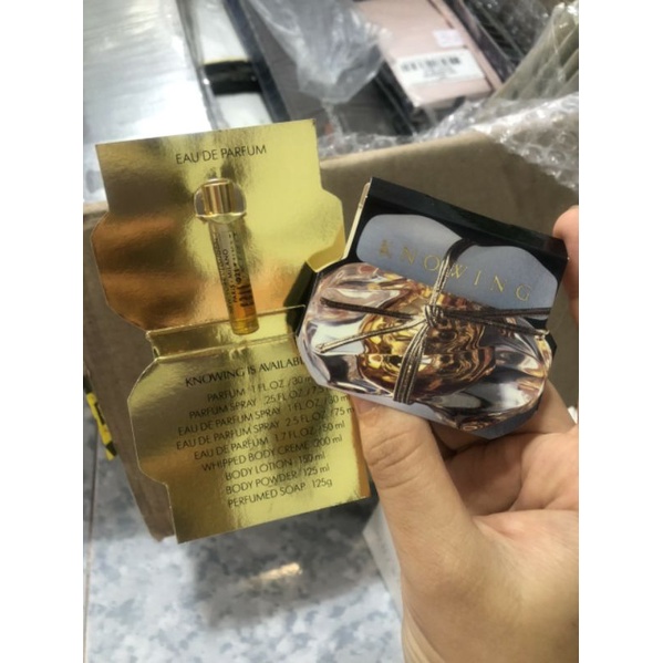 vial mẫu thử nước hoa knowing edp