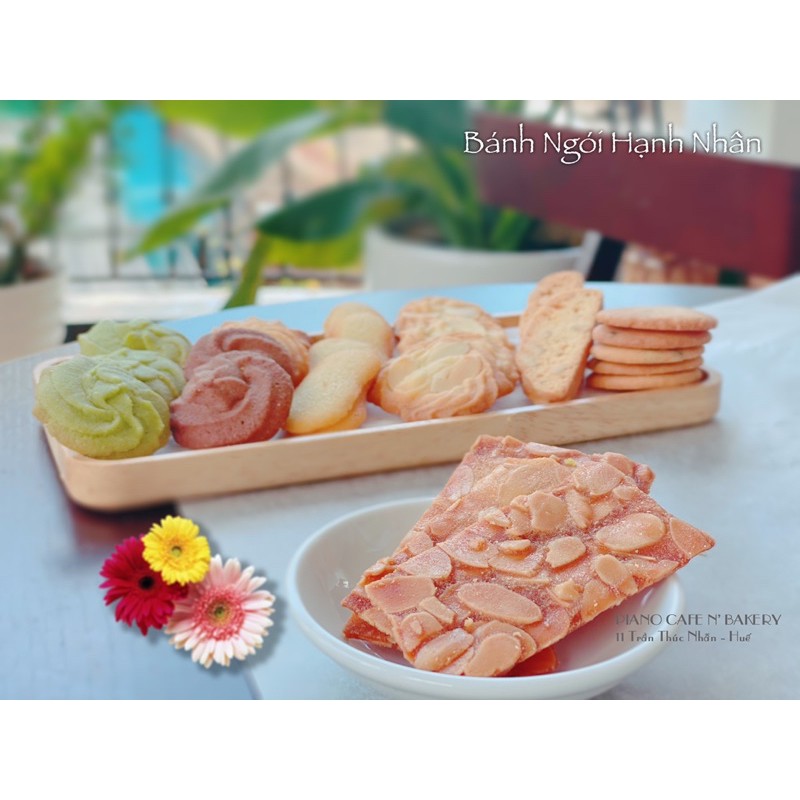 Bánh ngói hạnh nhân handmade giòn rụm siêu ngon hộp 500g