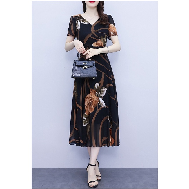 Đầm Trung Niên Maxi Sang Trọng Mùa Hè 2022 - Thương Hiệu Dori  - DP102