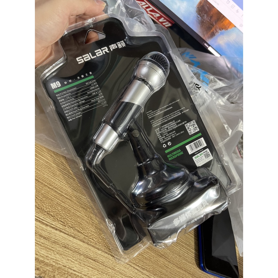 BỘ MIC THU ÂM VÀ CHÂN ĐẾ SALAR M9 CAO CẤP C67