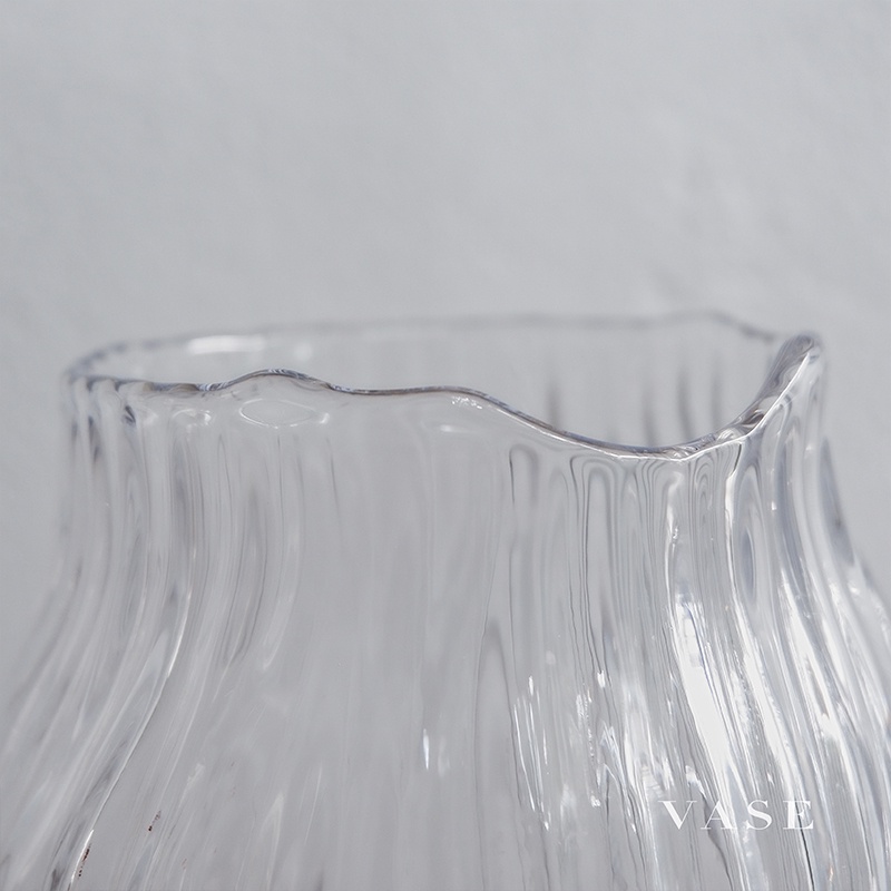 Bình Hoa Thủy Tinh CUP & VASE Dáng Thấp Tròn Cách Điệu