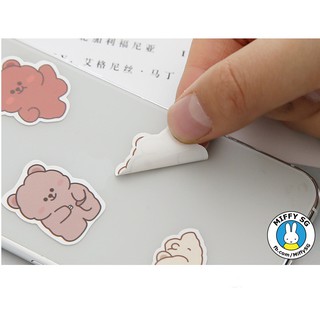 [TELADO] Bộ 10 sticker PVC chống nước POPO mập mạp