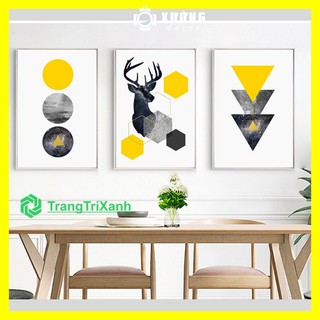 Bộ Tranh Treo Tường 3 Bức Tranh Quotes 20x30cm [KÈM KHUNG + ĐINH TREO] Loại Ép Fomex cao cấp