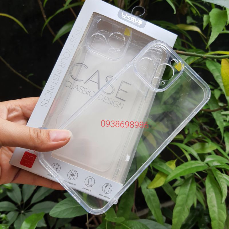 Iphone 13 pro max _ ốp Lưng Trong LIKGUS Không Ố Vàng Bảo Vệ Camera siêu đẹp