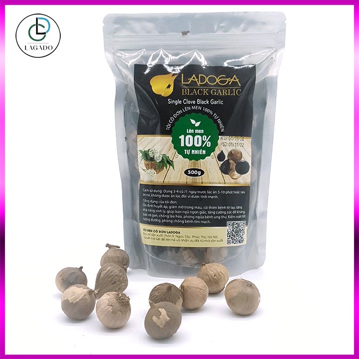 500 gam Tỏi đen cô đơn LADOGA lên men tự nhiên | BigBuy360 - bigbuy360.vn
