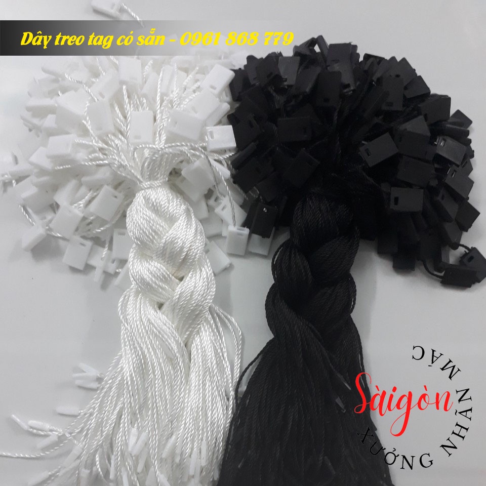 Dây treo tag mác quần áo , dây dù nhãn, thẻ bài /dây treo nhãn mác quần áo thời trang