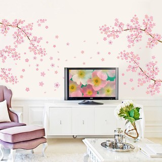 Decal dán tường hình hoa mận dễ thương