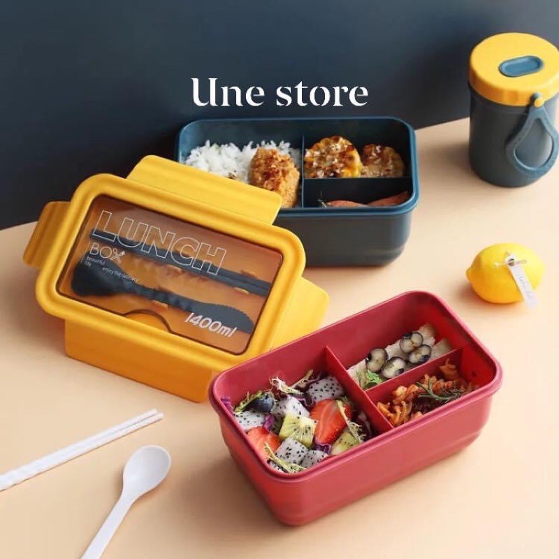 Set hộp bento tặng kèm túi giữ nhiệt