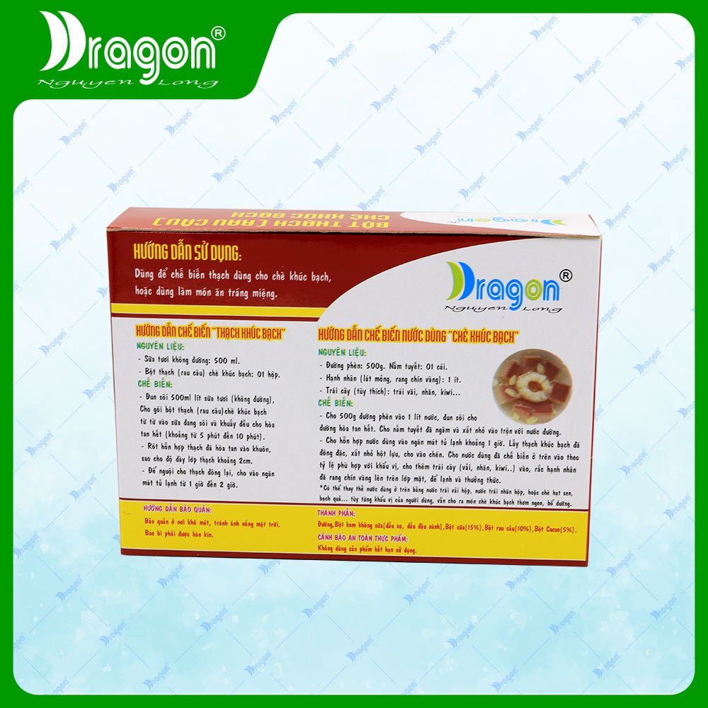 Bột Thạch Chè Khúc Bạch Socola Dragon