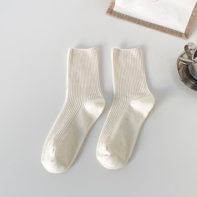 Tất nữ trơn cao cổ, Vớ nữ trơn cao cổ phong cách vintage Hàn Quốc