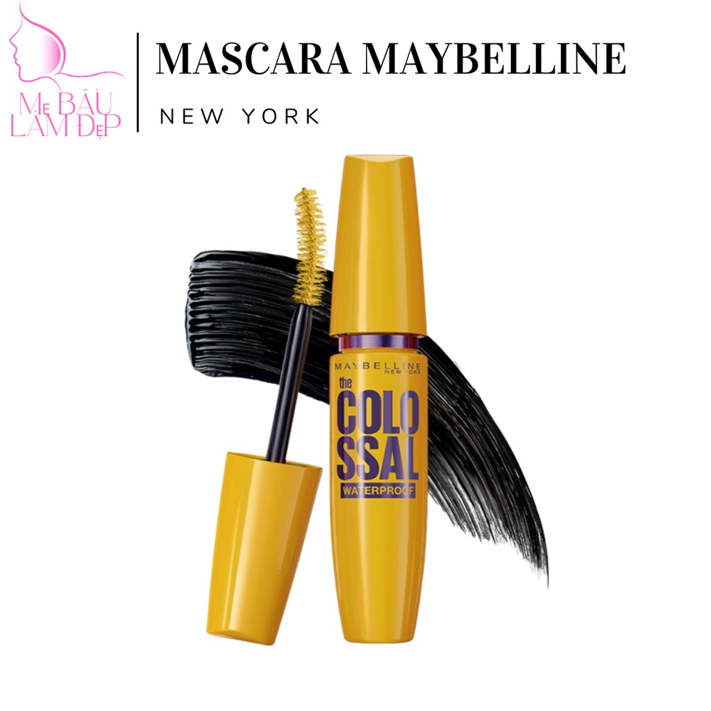 Macara Maybeline vàng 9X - Chuốt mi Mascara lâu trôi - Không vón cục - Mi cong dài