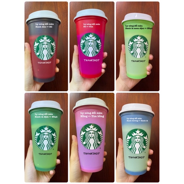 BILL US - Ly nhựa Nước nóng Tái sử dụng Starbucks Siren Reusable hot cup Original, Giáng sinh 2022, Phục sinh2022