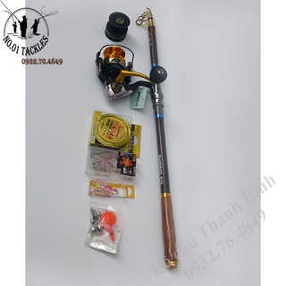 Combo bộ cần câu máy đứng cao cấp số 1