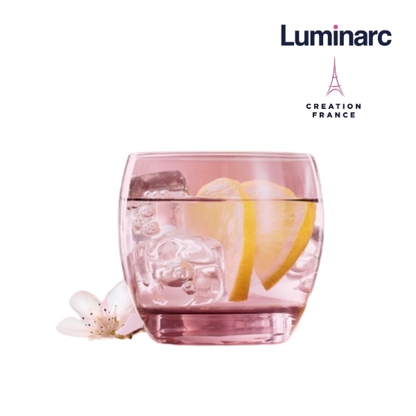 Bộ 6 Ly Thuỷ Tinh Thấp Luminarc Salto Pink 320ml- LUSAJ5386