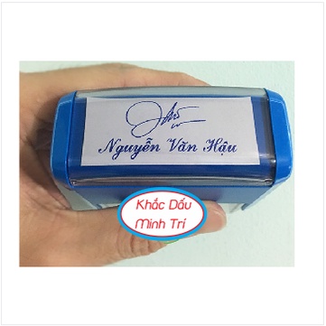 Khắc Con dấu chữ ký nét, nhiều kích thước, màu sắc
