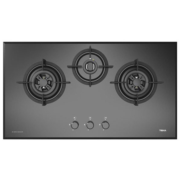 Bếp gas âm Teka GK Lux 86 3G - Kính chịu nhiệt, 3 đầu đốt tiết kiệm gas, màu đen