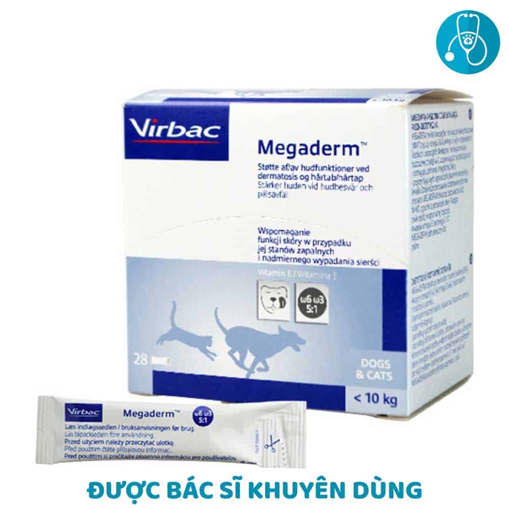 Gói Gel Dinh Dưỡng Virbac Megaderm 4ml Giúp Mượt Lông, Da Và Giảm Ngứa Chó Mèo