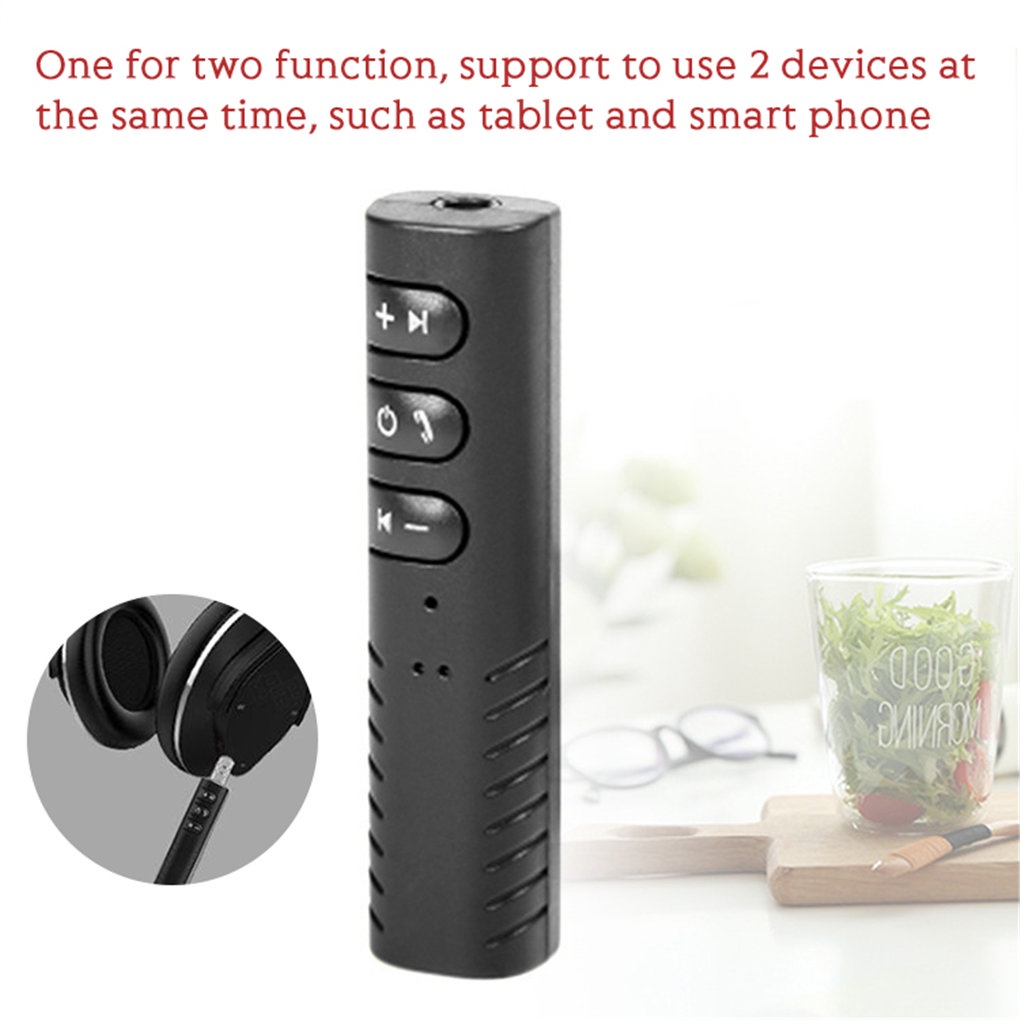 Đầu chuyển đổi âm thanh tai nghe truyền nhận tín hiệu không dây bluetooth 5.0 3.5mm rảnh tay dành cho xe hơi