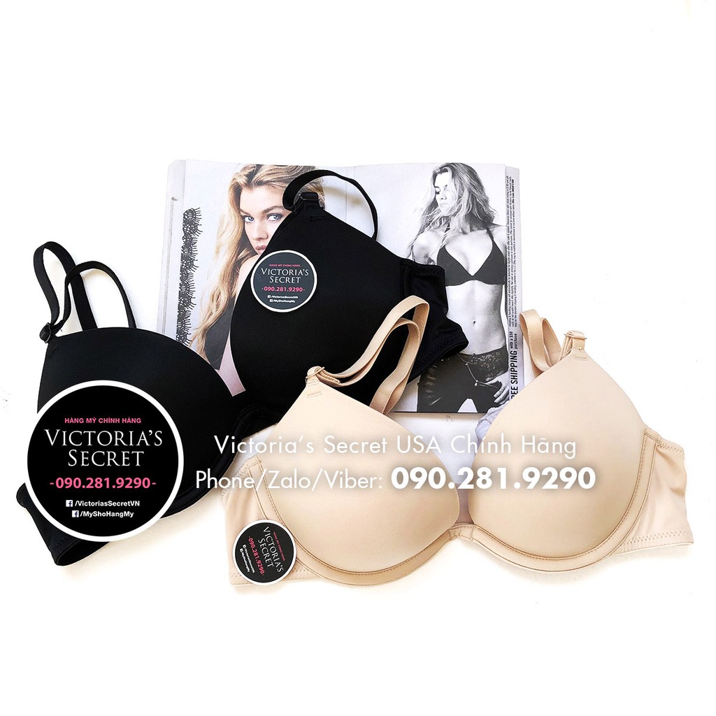 32A/A70 - Áo VS Super Push-up, màu nude , nâng nhiều - Super Nude, Pink Victoria's Secret