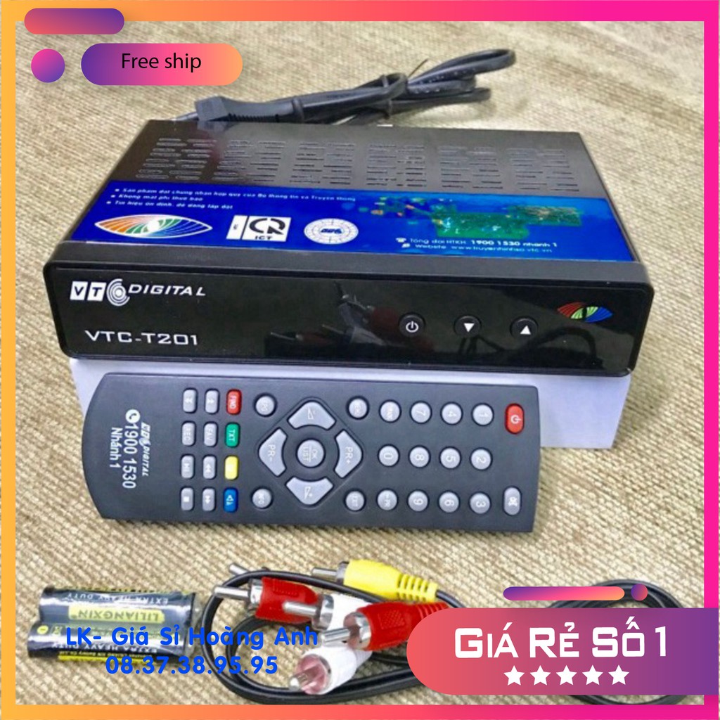 Đầu thu kỹ thuật số DVD -T2. VTC T201- giá tốt