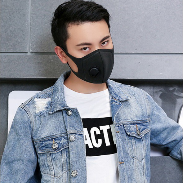 Khẩu trang đẹp có van thở thông thoáng lọc khuẩn bụi bẩn tái sử dụng | BigBuy360 - bigbuy360.vn