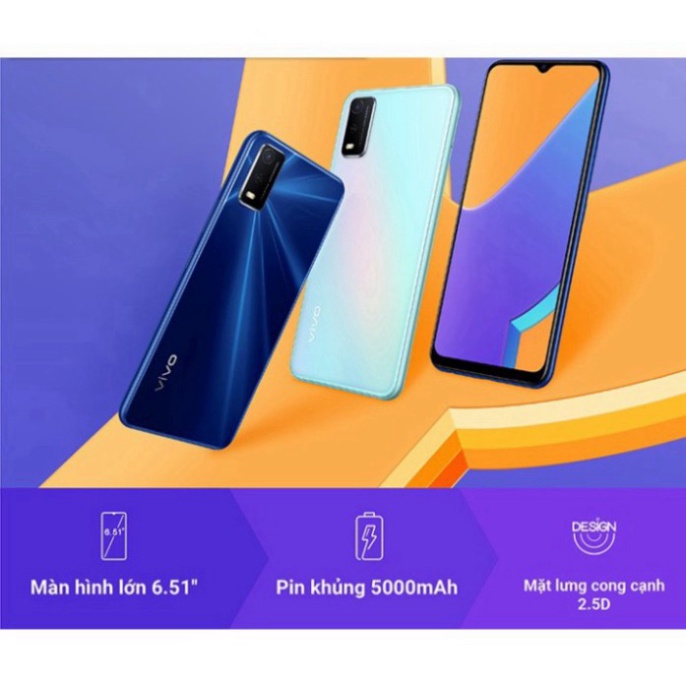 Điện thoại Vivo Y3s (2GB + 32GB) Fullbox Nguyên Seal Chính Hãng VY3S  -Smartphone Ngon-Bổ-Rẻ