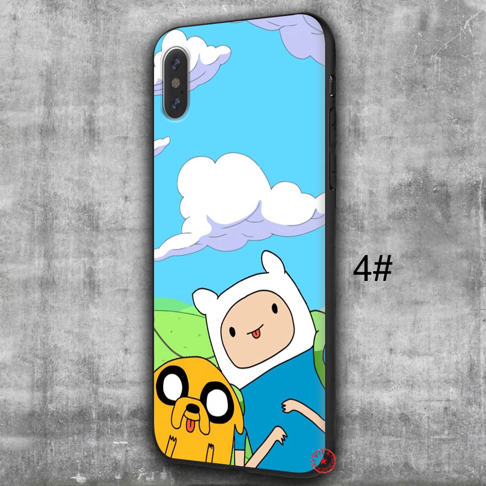 Ốp lưng silicone họa tiết hoạt hình Adventure Time cho iPhone XS Max XR X 10 7 8 Plus 6 6s 5 5s SE