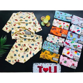 bộ họa tiết 4c cho bé trai và gái, set bộ thu đông cho bé cực xinh