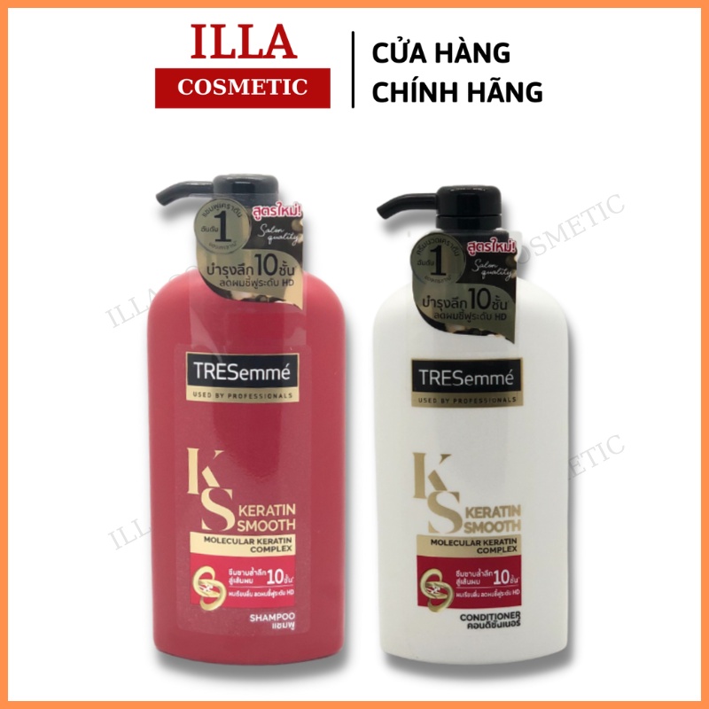 Cặp Dầu Gội Dầu Xả Thái Lan Tresemme Mềm Mượt Vào Nếp Chai 425ml/450ml