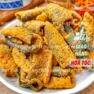  Da Cá Trứng Muối - Da Heo Mắm Tỏi - Tóp Mỡ Mắm Tỏi - Bánh Tóp Mỡ Ba Rọi - Da Gà Siêu Giòn Siêu Ngon 