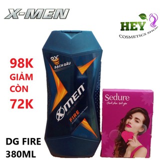 DẦU GỘI X-MEN NƯỚC HOA FIRE 380ml TẶNG 6 GÓI SỮA TẮM SEDURE