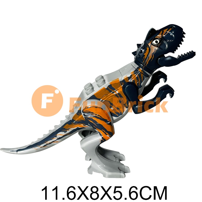 Mô hình đồ chơi khối khủng long nổi tiếng Tyrannosaurus Rex Velociraptor Styx