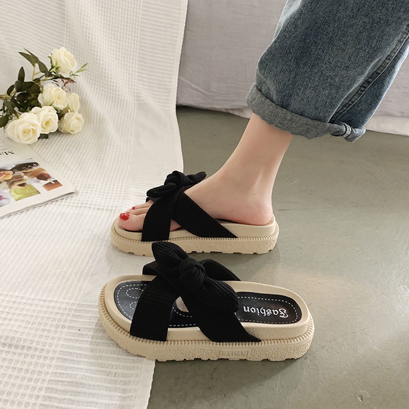Giày Sandal Mùa Hè Đế Dày Phẳng Phong Cách Cổ Tích Hợp Thời Trang Cho Nữ