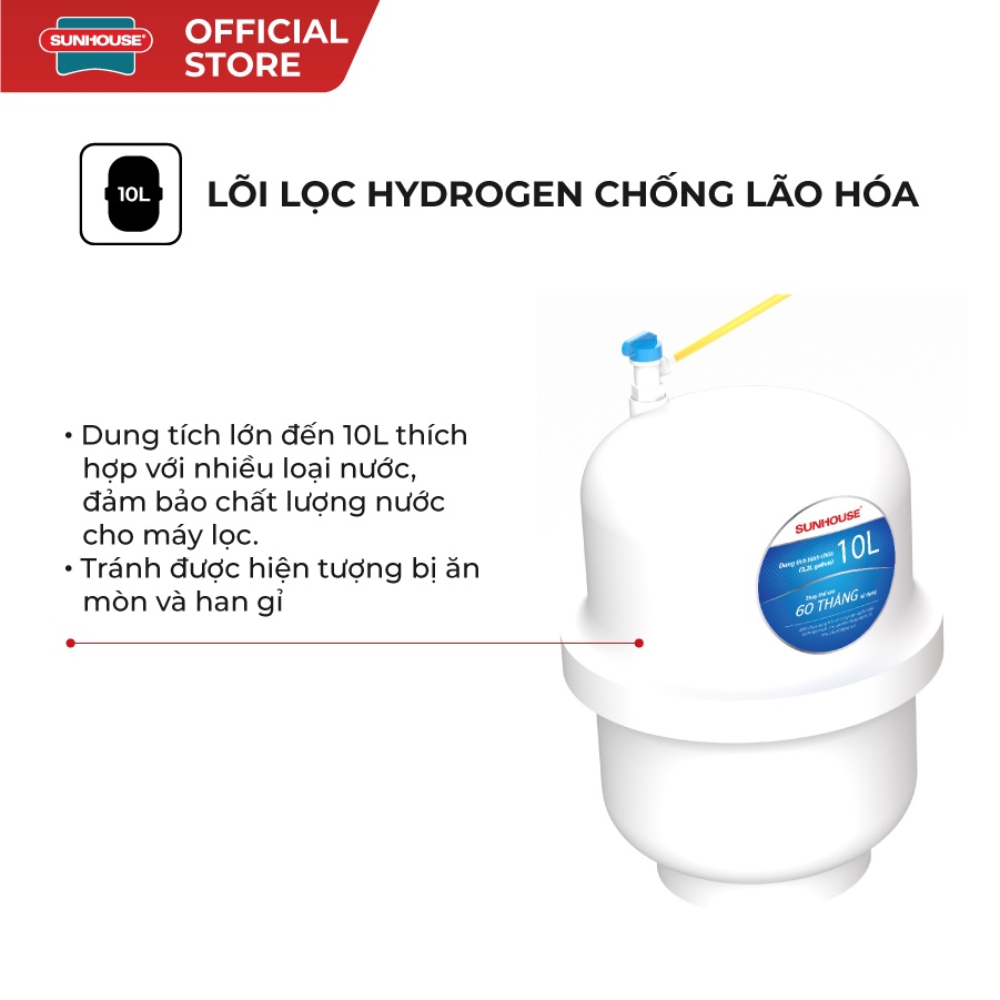 Máy lọc nước R.O 8 lõi SUNHOUSE SHA8818K