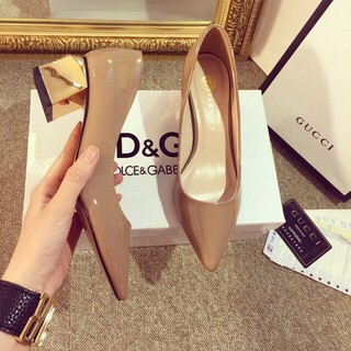 Giày cao gót Versace gót vuông 5p H0163