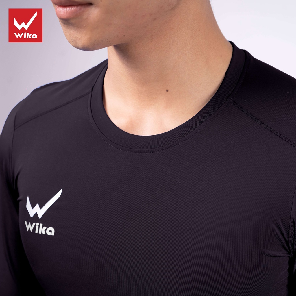 Áo Giữ Nhiệt Nam Chính Hãng Wika, Áo Body Dài Tay Lót Trong Thể Thao Tập Gym Đá Bóng
