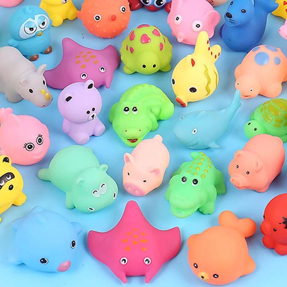 Đồ Chơi Bóp Hình Con Vật Nhiều Màu Dễ Thương Có Âm Thanh