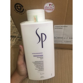 Dầu xả siêu mượt tóc SP Wella Smoothen Conditioner - 1000ml