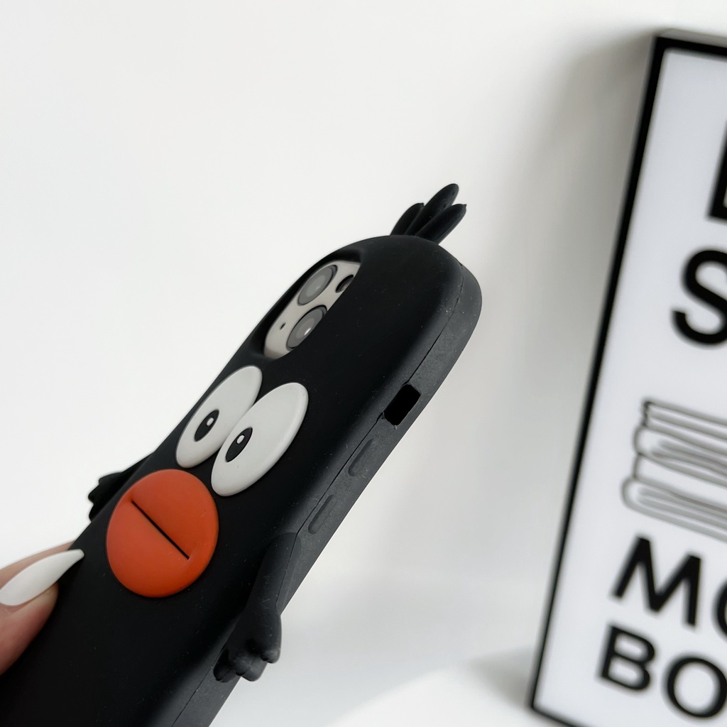 Ốp Điện Thoại Mềm Chống Rơi Hình Xúc Xích Mắt To Hoạt Hình Cho iPhone 13 / 12 / 12PRO MAX / 13PRO MAX / 6 / 7 / 8