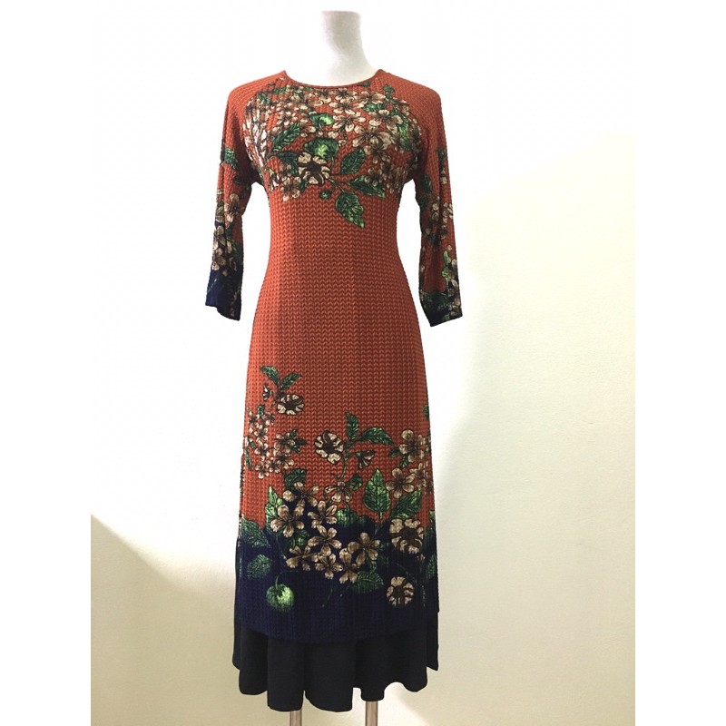 Đầm váy cách tân dáng xoè trung niên