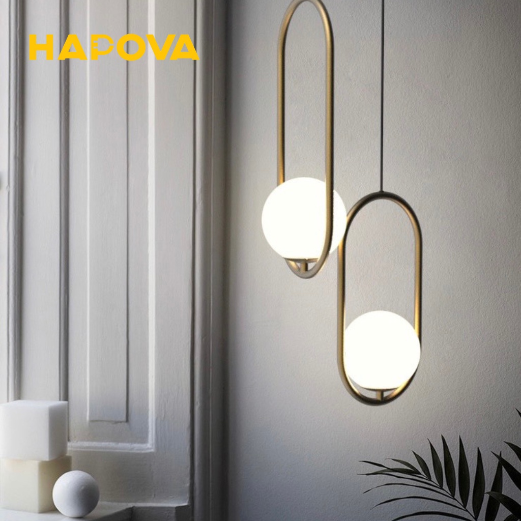 Đèn thả trang trí phòng khách phòng ngủ Decor HAPOVA DUMI 5009 Hình ELIP